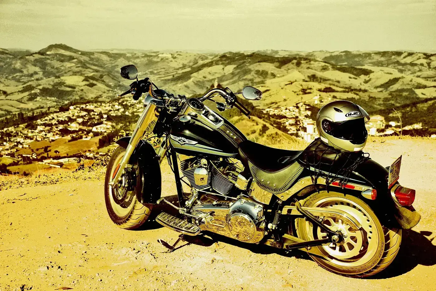Harley-Davidson FAT BOY, custom — vue extérieure